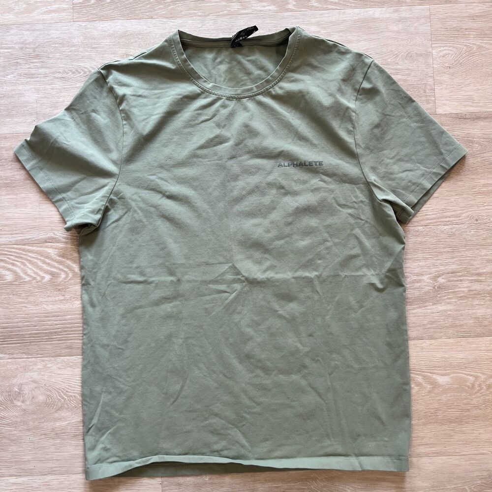 Alphalete Olive Green T-Shirt Men's-Size M